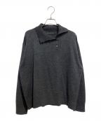 mizuiro-indミズイロインド）の古着「ボタン付きハイネックプルオーバー」｜グレー