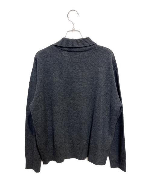 mizuiro-ind（ミズイロインド）mizuiro-ind (ミズイロインド) ボタン付きハイネックプルオーバー グレー サイズ:Freeの古着・服飾アイテム