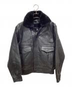 SEIKO TOKYOセイコートウキョウ）の古着「フライトレザージャケット」｜ブラック