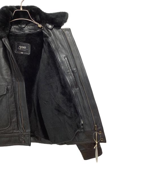 SEIKO TOKYO（セイコートウキョウ）SEIKO TOKYO (セイコートウキョウ) フライトレザージャケット ブラック サイズ:Mの古着・服飾アイテム
