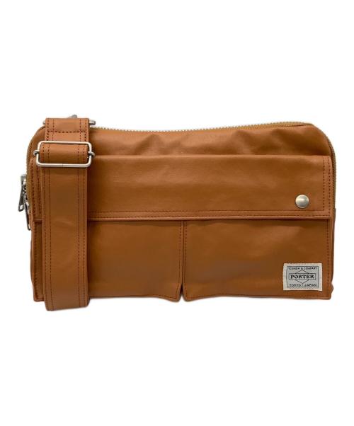 PORTER（ポーター）PORTER (ポーター) FREE STYLE SHOULDER BAG ブラウンの古着・服飾アイテム