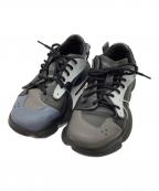 CAMPERカンペール）の古着「ツインズ レザースニーカー」｜グレー×ブラック×ブルー