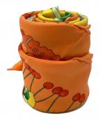 HERMESエルメス）の古着「カレ90 シルクスカーフ」｜オレンジ