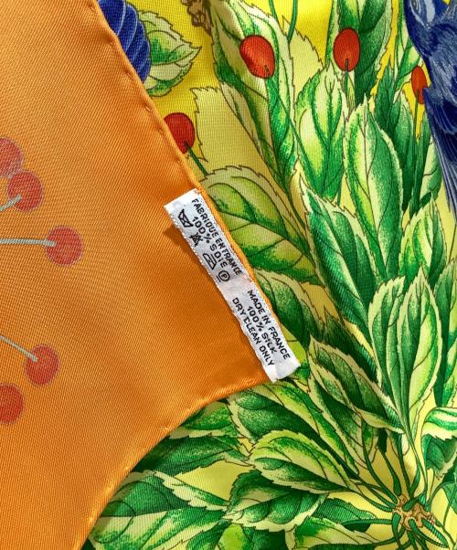 HERMES（エルメス）HERMES (エルメス) カレ90 シルクスカーフ オレンジの古着・服飾アイテム