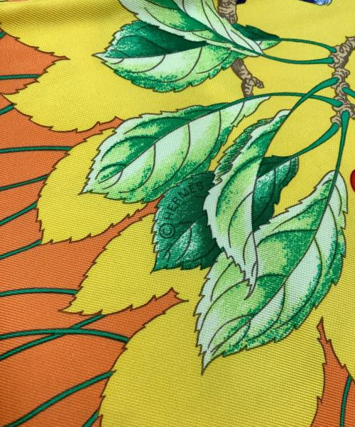 HERMES（エルメス）HERMES (エルメス) カレ90 シルクスカーフ オレンジの古着・服飾アイテム