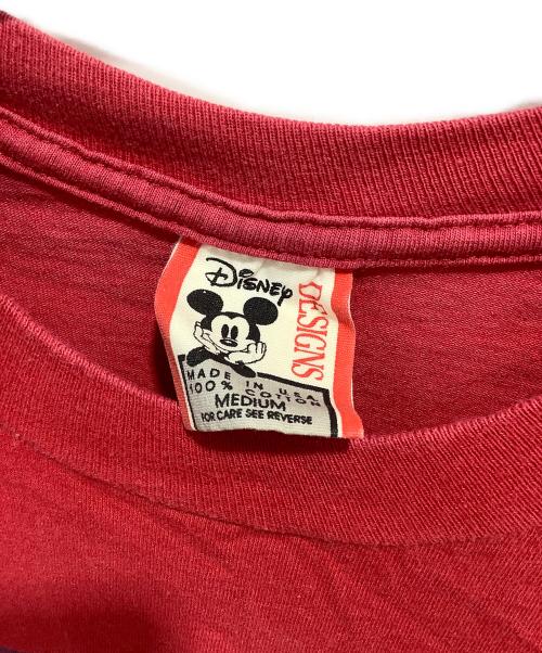 DISNEY（ディズニ）DISNEY (ディズニー) ミッキーマウス プリントTシャツ レッド サイズ:Mの古着・服飾アイテム