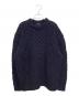 EKAL（エカル）の古着「アランニットプルオーバー」｜ネイビー