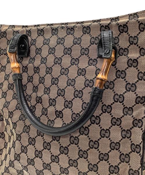 GUCCI（グッチ）GUCCI (グッチ) バンブー ハンドバッグ ブラウンの古着・服飾アイテム