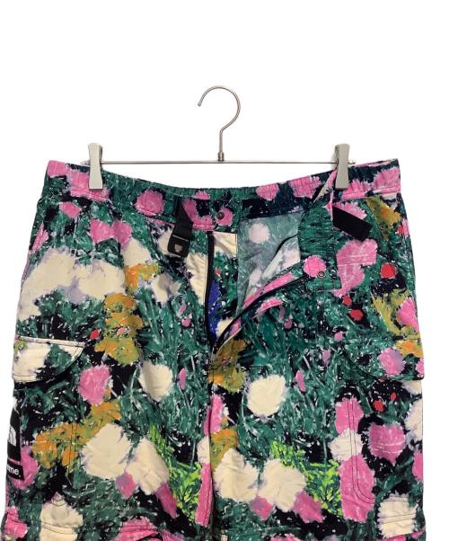 THE NORTH FACE（ザ ノース フェイス）THE NORTH FACE (ザ ノース フェイス) SUPREME (シュプリーム) Trekking Zip Off Belted Pant グリーン×ピンク サイズ:XLの古着・服飾アイテム