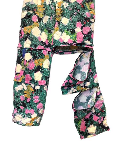 THE NORTH FACE（ザ ノース フェイス）THE NORTH FACE (ザ ノース フェイス) SUPREME (シュプリーム) Trekking Zip Off Belted Pant グリーン×ピンク サイズ:XLの古着・服飾アイテム