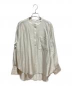kurashi&trips publishingクラシアンドトリップス パブリッシング）の古着「「とろんと光って揺れる」程よくシアーな羽織りブラウス」｜グレー