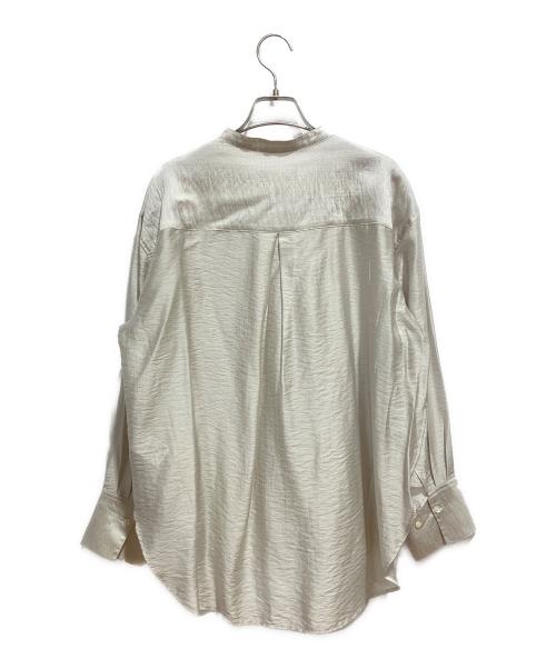 kurashi&trips publishing（クラシアンドトリップス パブリッシング）KURASHI&Trips PUBLISHING (クラシアンドトリップス パブリッシング) 「とろんと光って揺れる」程よくシアーな羽織りブラウス グレー サイズ:FREEの古着・服飾アイテム
