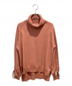 BLUE LABEL CRESTBRIDGEブルーレーベルクレストブリッジ）の古着「リボンタートルネックニット」｜ピンク