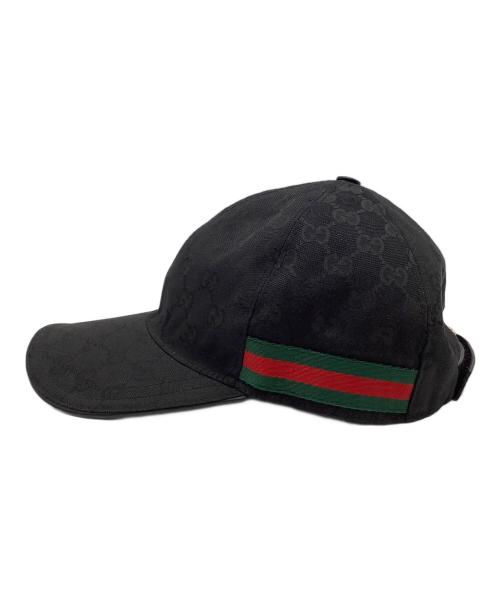 GUCCI（グッチ）GUCCI (グッチ) G G キャップ ブラック サイズ:Lの古着・服飾アイテム