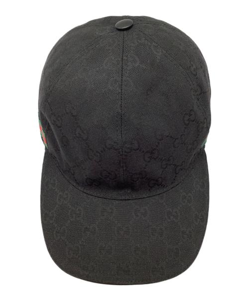 GUCCI（グッチ）GUCCI (グッチ) G G キャップ ブラック サイズ:Lの古着・服飾アイテム