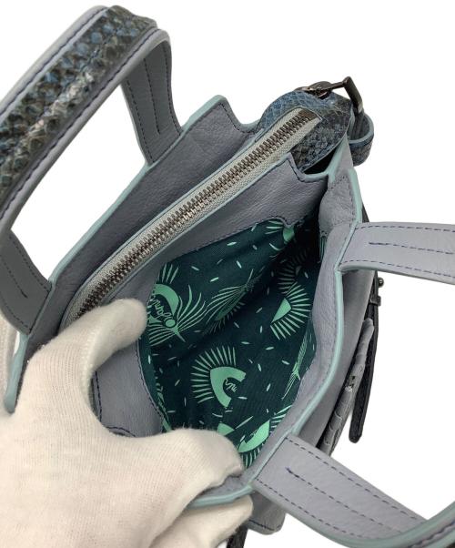 JAMIN PUECH（ジャマンピュエッシュ）JAMIN PUECH (ジャマンピュエッシュ) 2WAYバッグ スカイブルーの古着・服飾アイテム