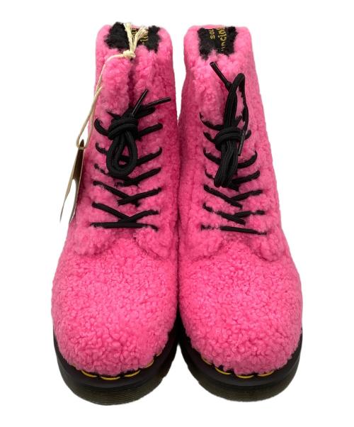 Dr.Martens（ドクターマーチン）Dr.Martens (ドクターマーチン) 8ホールフェイクファーブーツ ショッキングピンク サイズ:UK3の古着・服飾アイテム