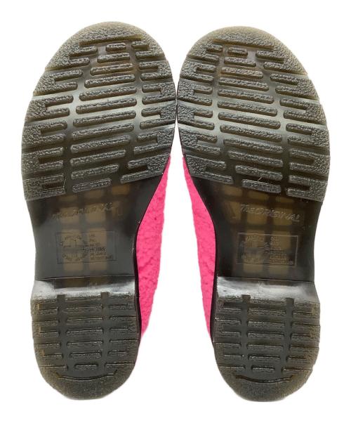 Dr.Martens（ドクターマーチン）Dr.Martens (ドクターマーチン) 8ホールフェイクファーブーツ ショッキングピンク サイズ:UK3の古着・服飾アイテム