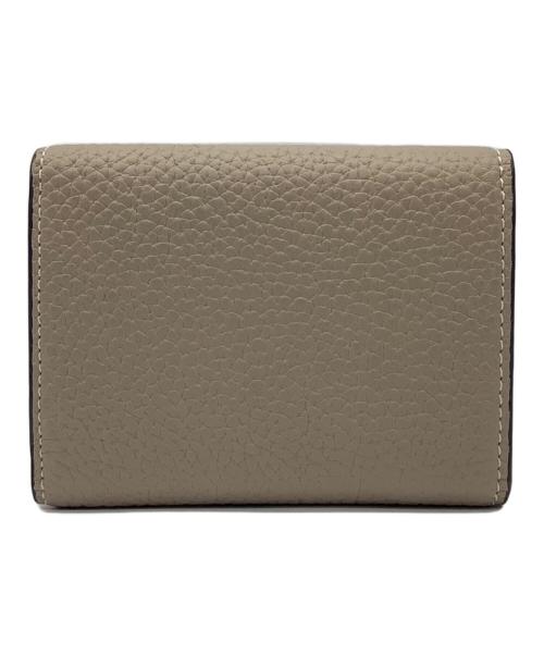 bonaventura（ボナベンチュラ）BONAVENTURA (ボナベンチュラ) スモールウォレット ベージュ×ピンクの古着・服飾アイテム