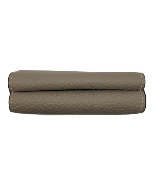 bonaventura（ボナベンチュラ）BONAVENTURA (ボナベンチュラ) スモールウォレット ベージュ×ピンクの古着・服飾アイテム