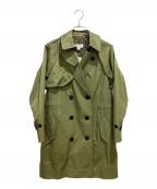 COACHコーチ）の古着「2WAY ステンカラーコート」｜オリーブ