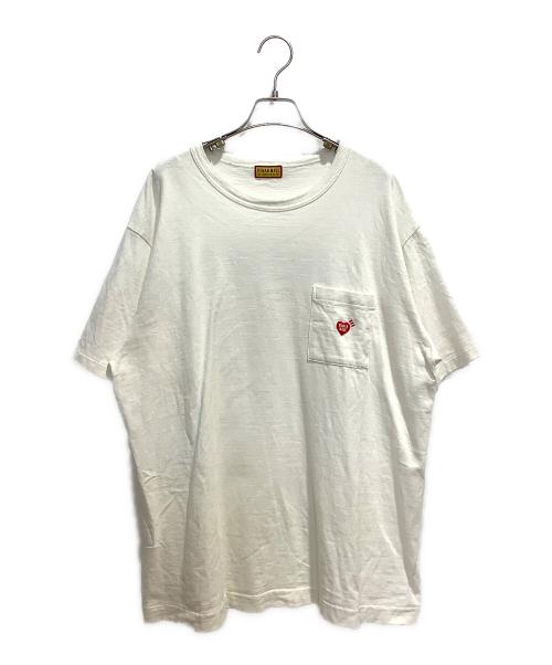 HUMAN MADE（ヒューマンメイド）HUMAN MADE (ヒューマンメイド) ポケットTシャツ ホワイト サイズ:XLの古着・服飾アイテム