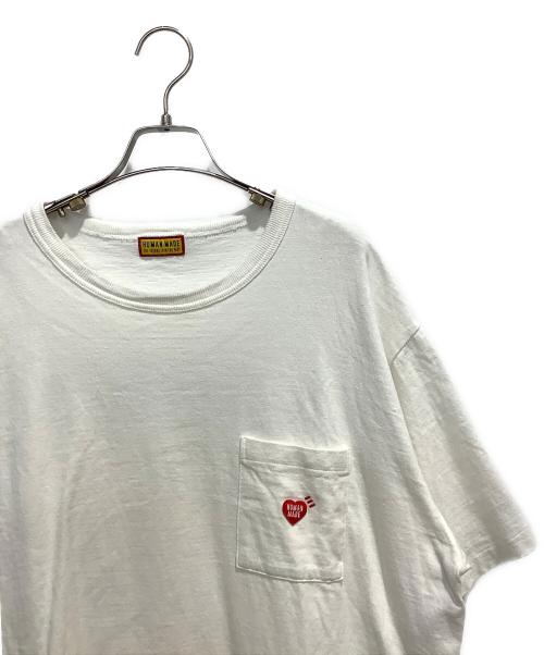 HUMAN MADE（ヒューマンメイド）HUMAN MADE (ヒューマンメイド) ポケットTシャツ ホワイト サイズ:XLの古着・服飾アイテム
