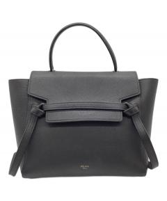 中古・古着通販】CELINE (セリーヌ) ベルトバッグ ナノ グレー