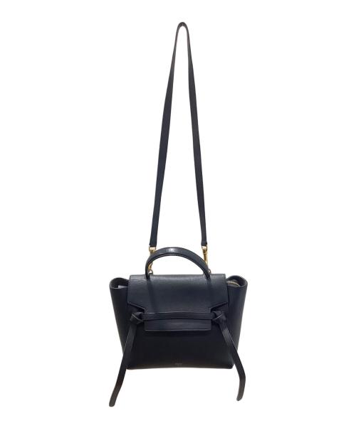 CELINE（セリーヌ）CELINE (セリーヌ) ナノ ベルトバッグ ネイビーの古着・服飾アイテム