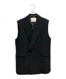 NAVE（ネイブ）の古着「ウールポリエステルツイル ジレ」｜ブラック