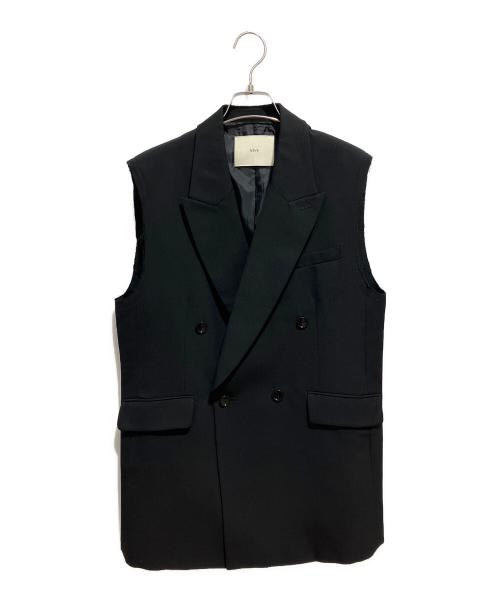NAVE（ネイブ）NAVE (ネイブ) ウールポリエステルツイル ジレ ブラック サイズ:1の古着・服飾アイテム
