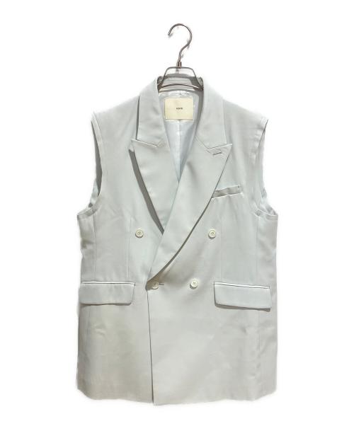 NAVE（ネイブ）NAVE (ネイブ) ウールポリエステルツイル ジレ スカイブルー サイズ:1の古着・服飾アイテム