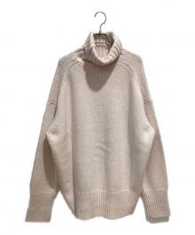 GALERIE VIE（ギャルリーヴィー）の古着「ファインウール タートルネックプルオーバー」｜ピンク