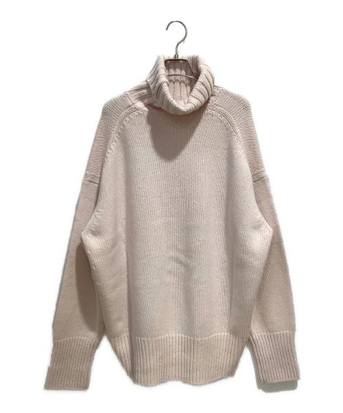 GALERIE VIE（ギャルリーヴィー）GALERIE VIE (ギャルリーヴィー) ファインウール タートルネックプルオーバー ピンク サイズ:Mの古着・服飾アイテム