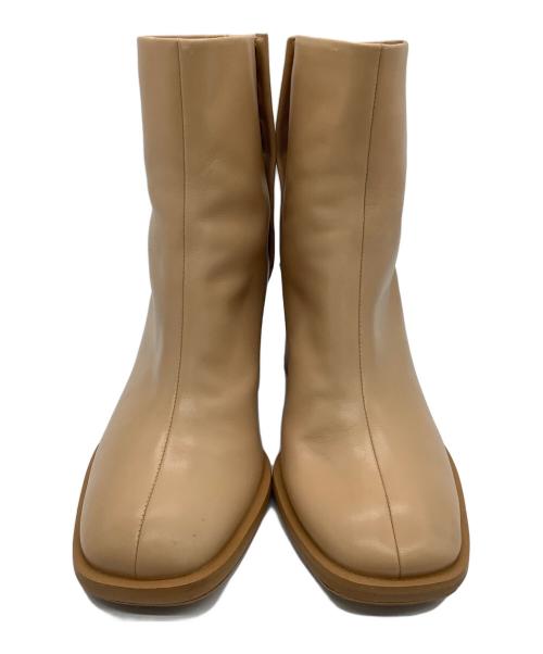 ETRE TOKYO（エトレトウキョウ）ETRE TOKYO (エトレトウキョウ) スムースレザーショートブーツ キャメル サイズ:37の古着・服飾アイテム