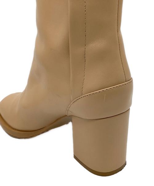 ETRE TOKYO（エトレトウキョウ）ETRE TOKYO (エトレトウキョウ) スムースレザーショートブーツ キャメル サイズ:37の古着・服飾アイテム