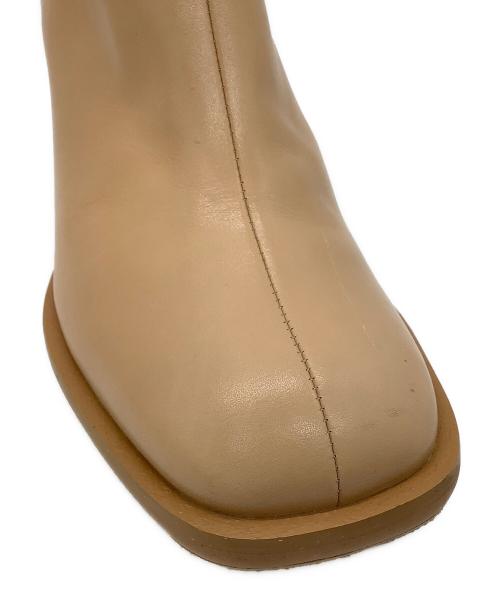 ETRE TOKYO（エトレトウキョウ）ETRE TOKYO (エトレトウキョウ) スムースレザーショートブーツ キャメル サイズ:37の古着・服飾アイテム
