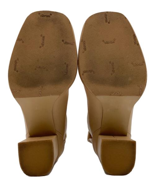 ETRE TOKYO（エトレトウキョウ）ETRE TOKYO (エトレトウキョウ) スムースレザーショートブーツ キャメル サイズ:37の古着・服飾アイテム