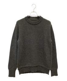 Maison Margiela（メゾンマルジェラ）の古着「5G エルボーパッチ プルオーバー ニットセーター」｜グリーン