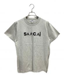 A.P.C.×sacai（アーペーセー×サカイ）の古着「サイドジップロゴカットソー」｜グレー