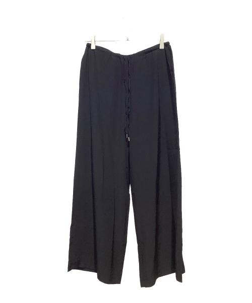 DES PRES（デ プレ）DES PRES (デ プレ) レーヨンポプリン ドローストリングパンツ ブラック サイズ:Sの古着・服飾アイテム