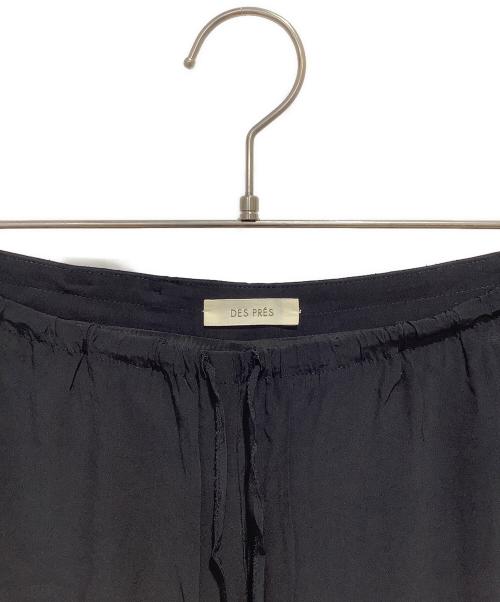 DES PRES（デ プレ）DES PRES (デ プレ) レーヨンポプリン ドローストリングパンツ ブラック サイズ:Sの古着・服飾アイテム