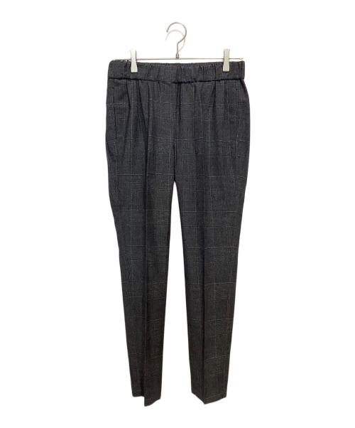 BRUNELLO CUCINELLI（ブルネロクチネリ）BRUNELLO CUCINELLI (ブルネロクチネリ) クロップド丈ウールパンツ グレー サイズ:I40の古着・服飾アイテム