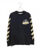 OFFWHITEオフホワイト）の古着「TAPE ARROWS L/S TEE」｜ブラック