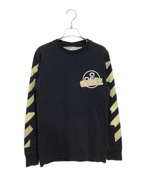 OFFWHITE（オフホワイト）OFFWHITE (オフホワイト) TAPE ARROWS L/S TEE ブラック サイズ:XSの古着・服飾アイテム