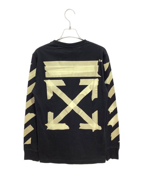 OFFWHITE（オフホワイト）OFFWHITE (オフホワイト) TAPE ARROWS L/S TEE ブラック サイズ:XSの古着・服飾アイテム