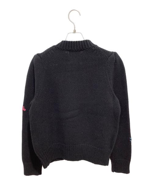 SEVEN TEN by MIHO KAWAHITO（セブン テン バイ ミホ カワヒト）SEVEN TEN by MIHO KAWAHITO (セブン テン バイ ミホ カワヒト) フラワージャガード カーディガン ブラック サイズ:Sの古着・服飾アイテム