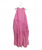 A VACATIONア ヴァケーション）の古着「ノースリーブ・キャミソールワンピース」｜ピンク