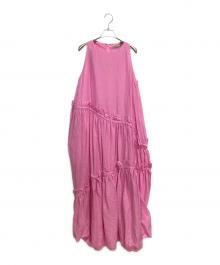 A VACATION（ア ヴァケーション）の古着「ノースリーブ・キャミソールワンピース」｜ピンク