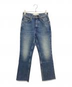GOLDEN GOOSEゴールデングース）の古着「クロップド フレアジーンズ ミディアムウォッシュ」｜ブルー